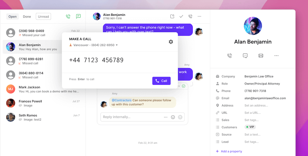 Dialing a UK number from a US number using Quo
