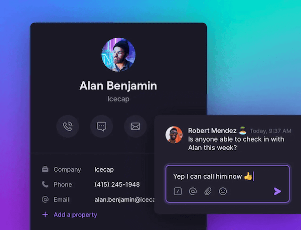 OpenPhone contacts and notes