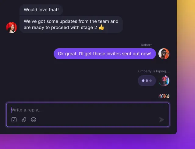 Número compartido para ver quién está escribiendo activamente una respuesta a un contacto y qué compañeros de equipo enviaron previamente un mensaje a un contacto. 