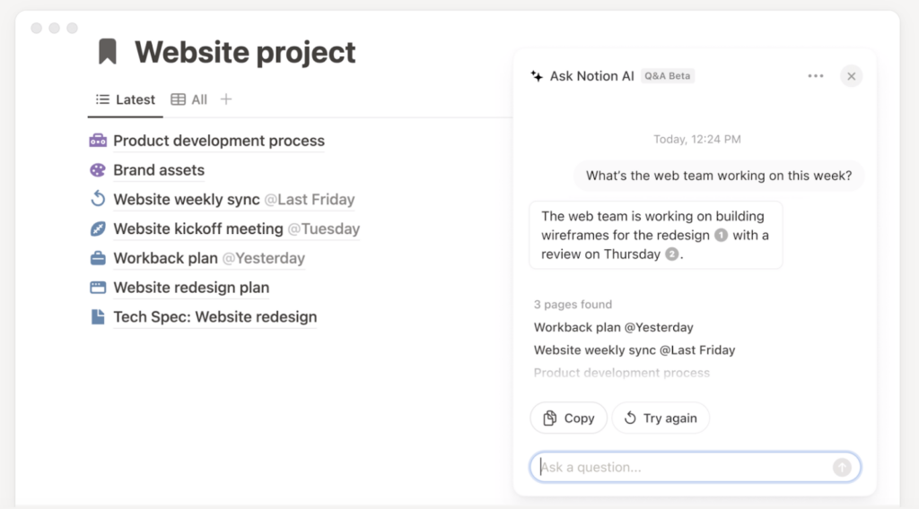 AI for small business: Using Notion's AI