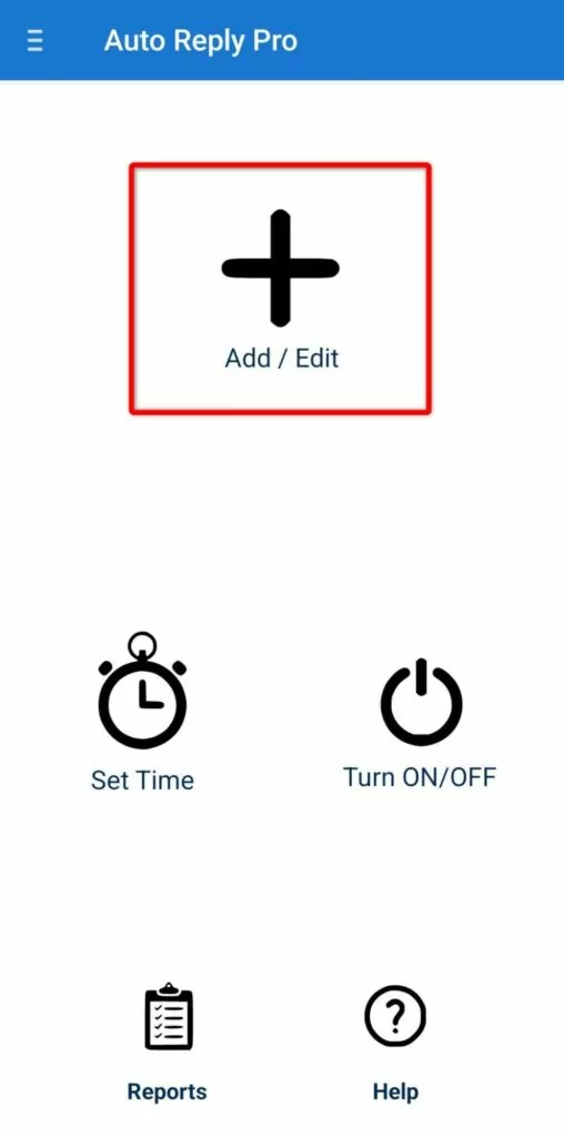 Out of office text message Android: Setting up out of office messages on Android step 2