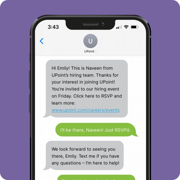 Text recruiting software: HireVue