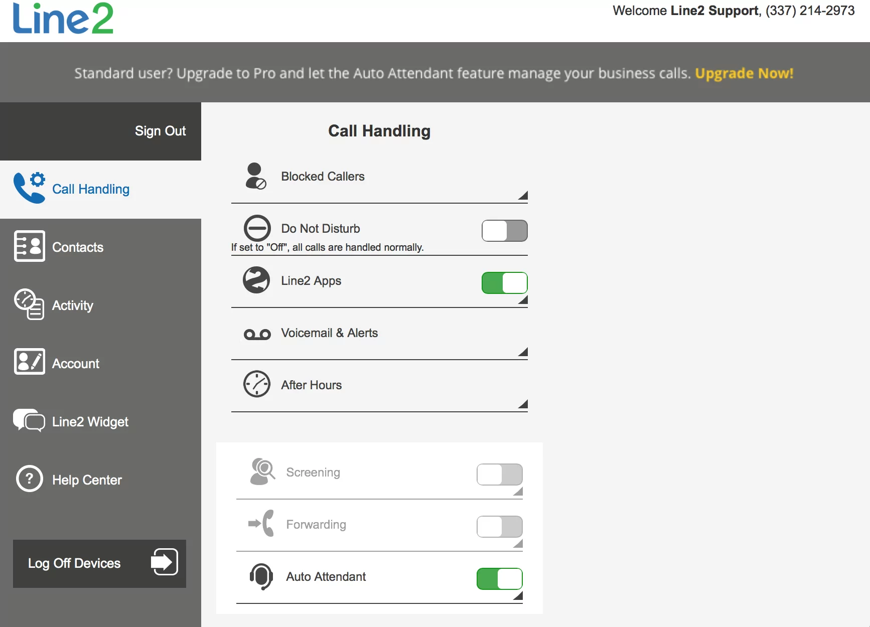 How to call without SIM card: Line2