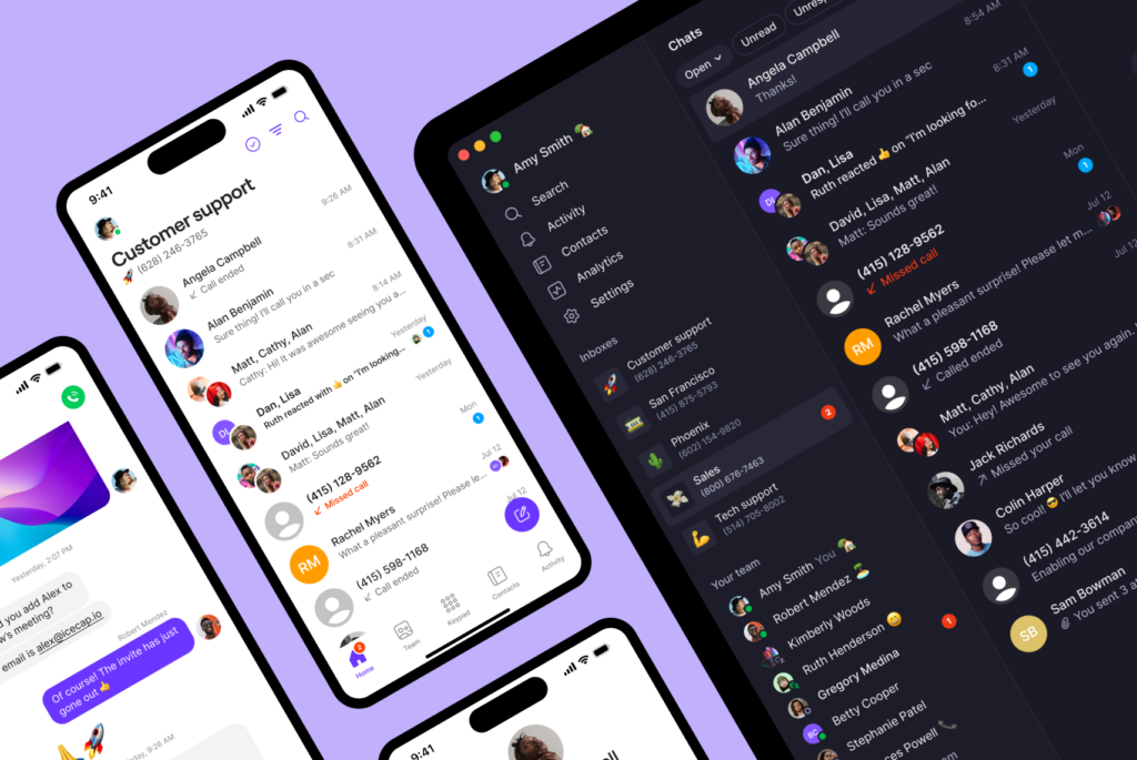 Planes telefónicos para pequeñas empresas: aplicaciones móviles y de escritorio de OpenPhone