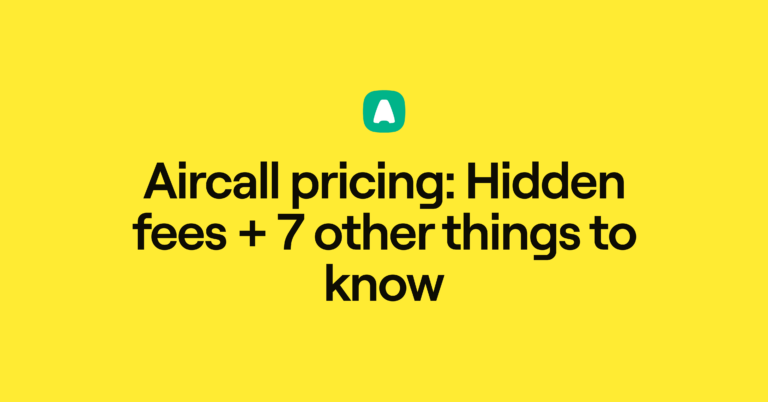 Aircall pricing