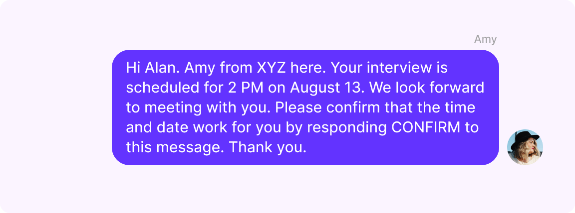 AI recruiting: Automated messages for better candidate communication