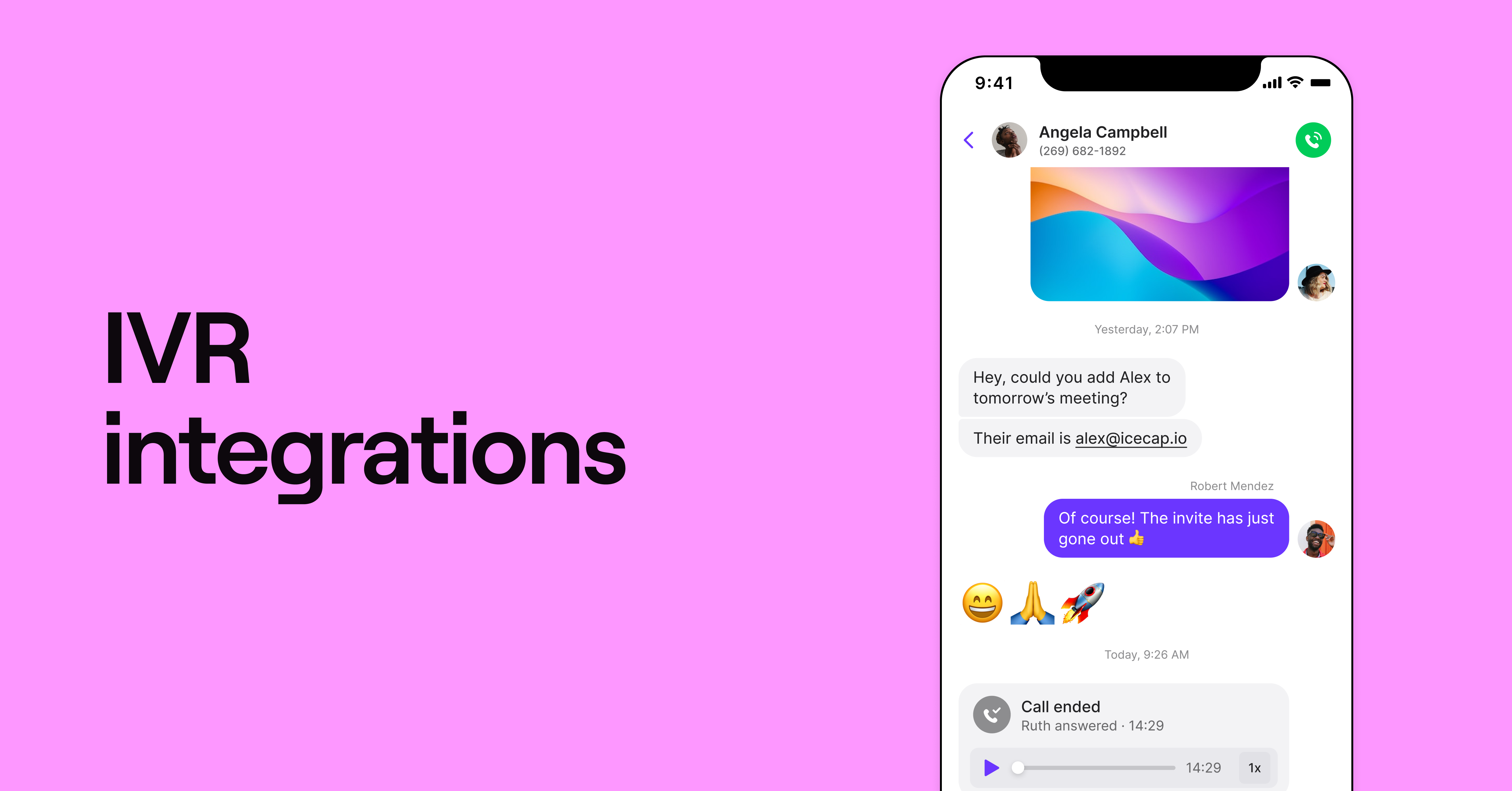IVR integrations