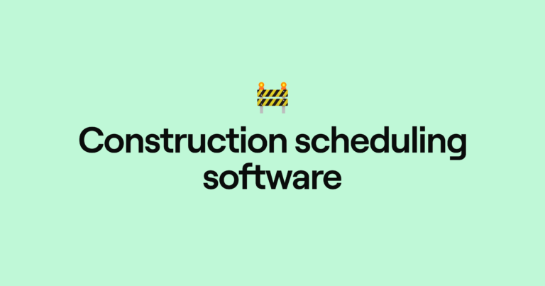 Construction scheduling software