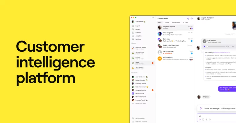 Customer intelligence platform