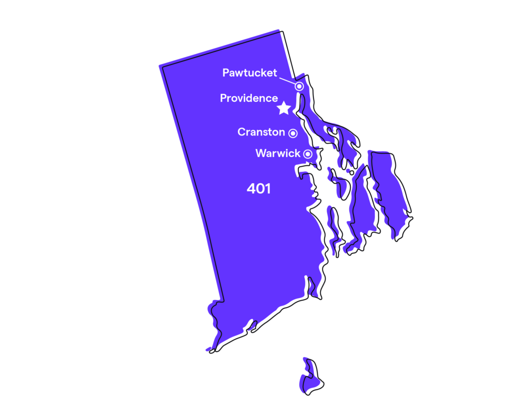 Get a Rhode Island local phone number - 401 area code - OpenPhone